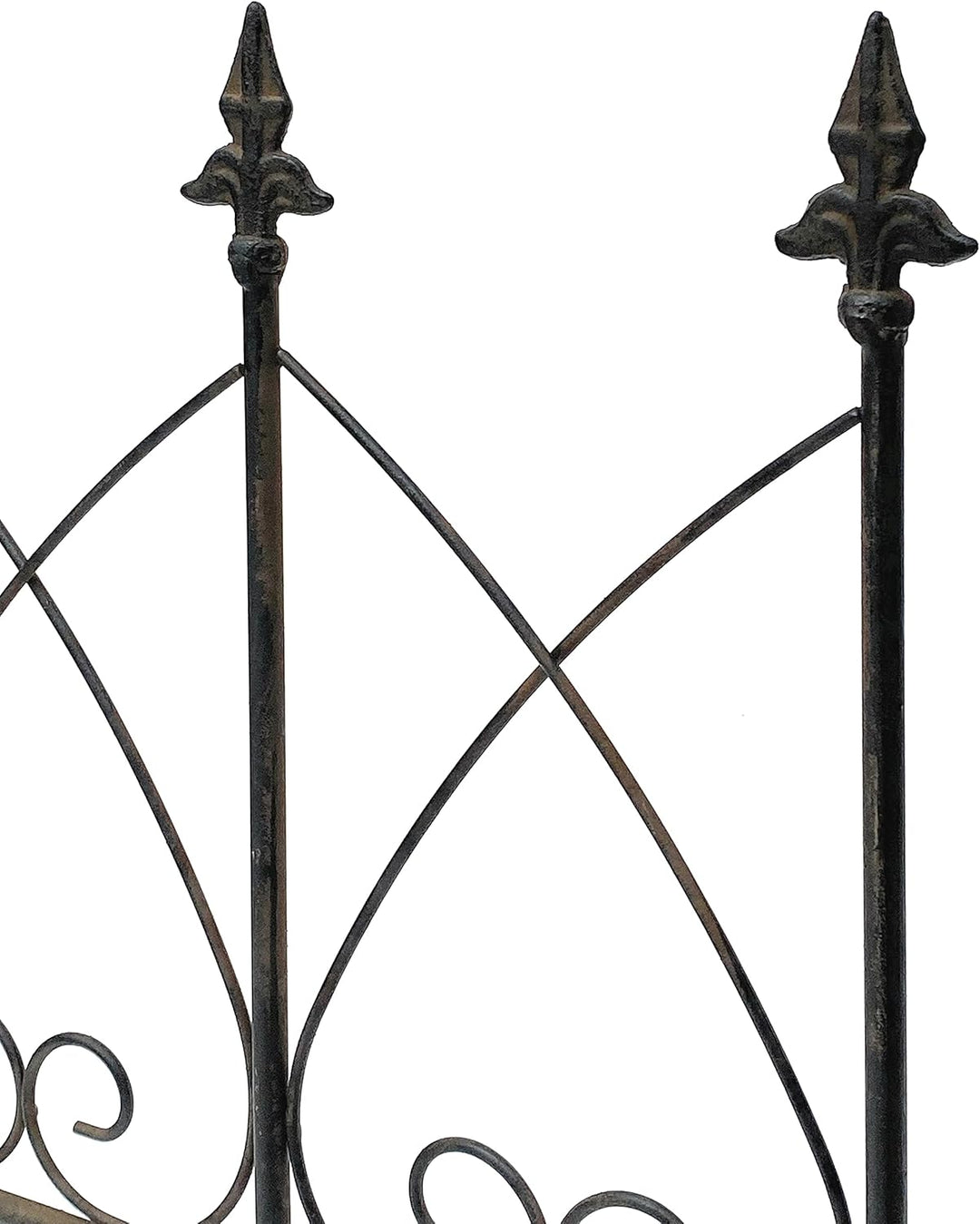 DanDiBo Rankhilfe Metall Blumengitter 60 cm Freistehend Rankgitter 96015 Steckzaun Kletterhilfe Stab