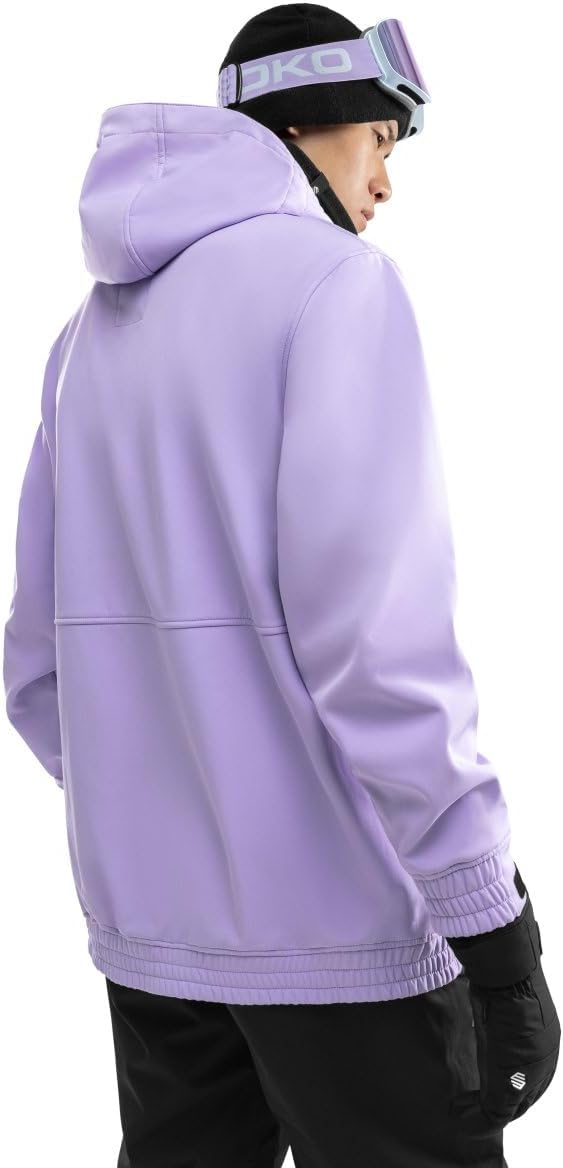 SIROKO W1 Ski- & Snowboardjacke Herren Wasserdicht Wärmeschutz Fronttasche Wintersport XXS Lavendel,