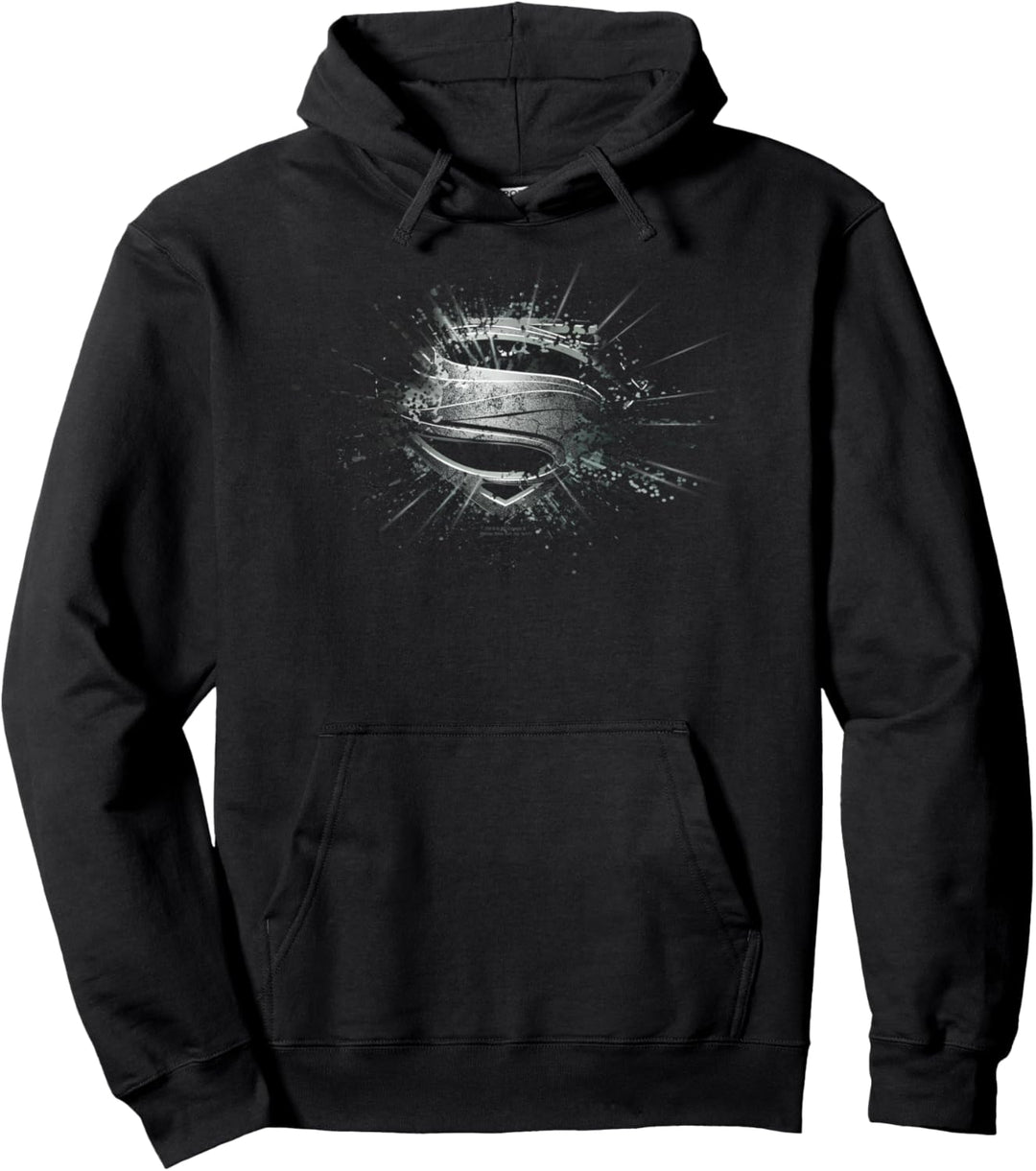 Superman Man of Steel Shield Burst Pullover Hoodie