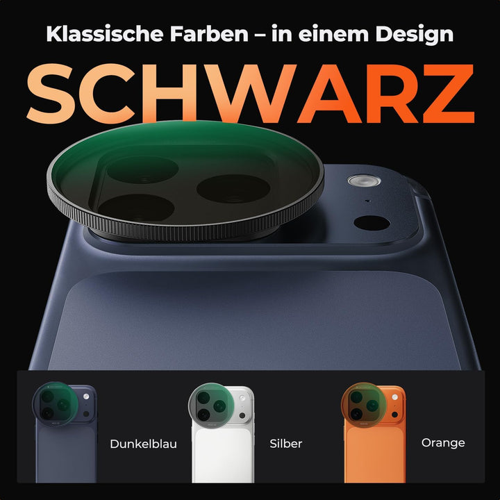 K&F CONCEPT FA301 Snap-On ND2-32 Filter kompatibel mit iPhone 17 Pro/Pro Max, 11,2g extrem Leichter
