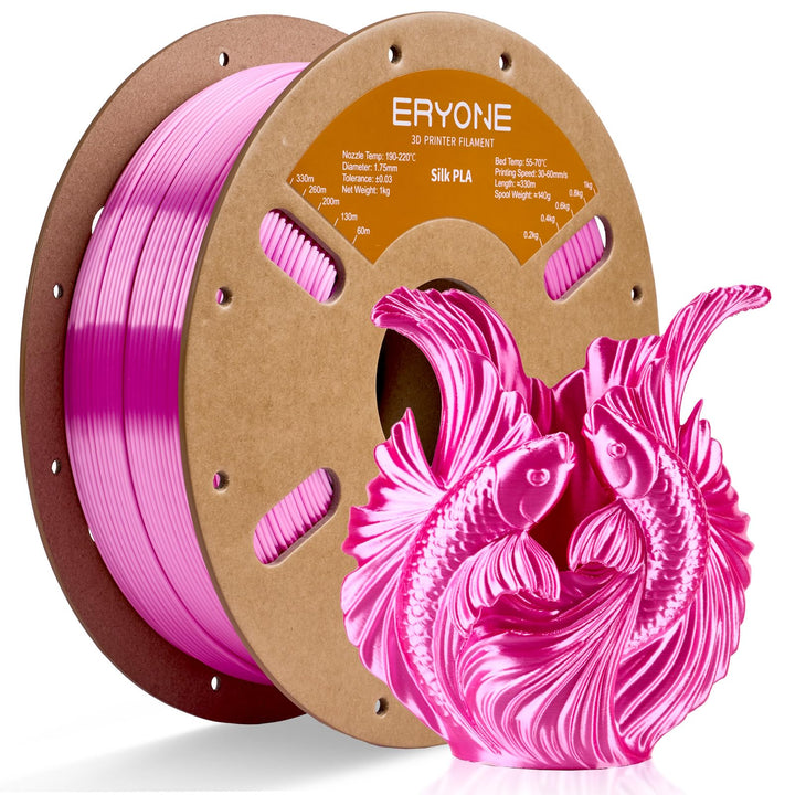 ERYONE Silk PLA Filament 1.75 mm, 3D Drucker Filament PLA Silk,+/- 0.03 mm, 1 kg/Spule, Seiden PLA A