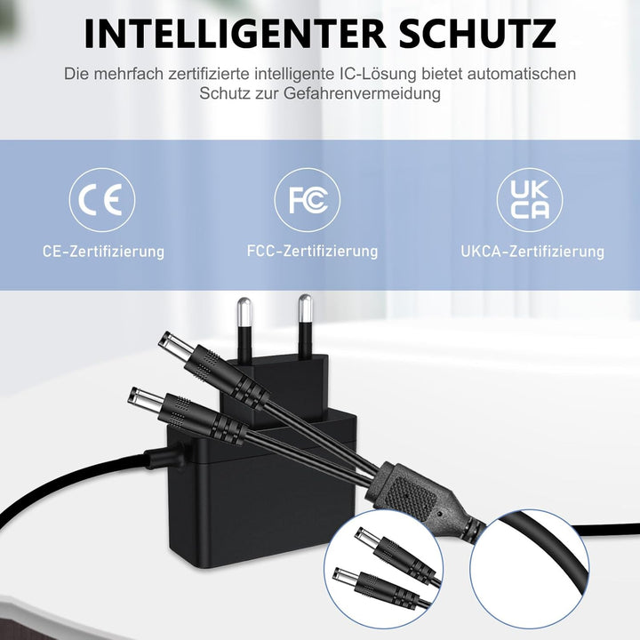 8.4V 2A Netzteil Ladegerät Kompatibel mit Thermrup beheizbare Handschuhe und Einlegesohle Ladegeräte