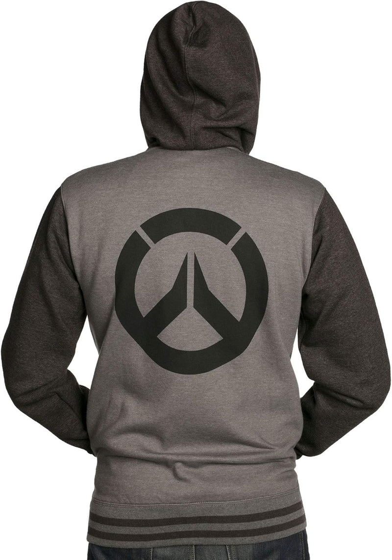 Overwatch Kapuzen Jacke Logo Founding Member Varsity schwarz grau - XXL XXL Mehrfarbig, XXL Mehrfarb