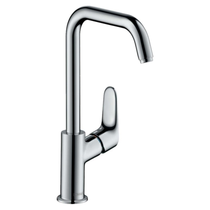 hansgrohe Wasserhahn Focus (Armatur mit Auslauf Höhe 240mm, Zugstangen-Ablaufgarnitur und Schwenkaus
