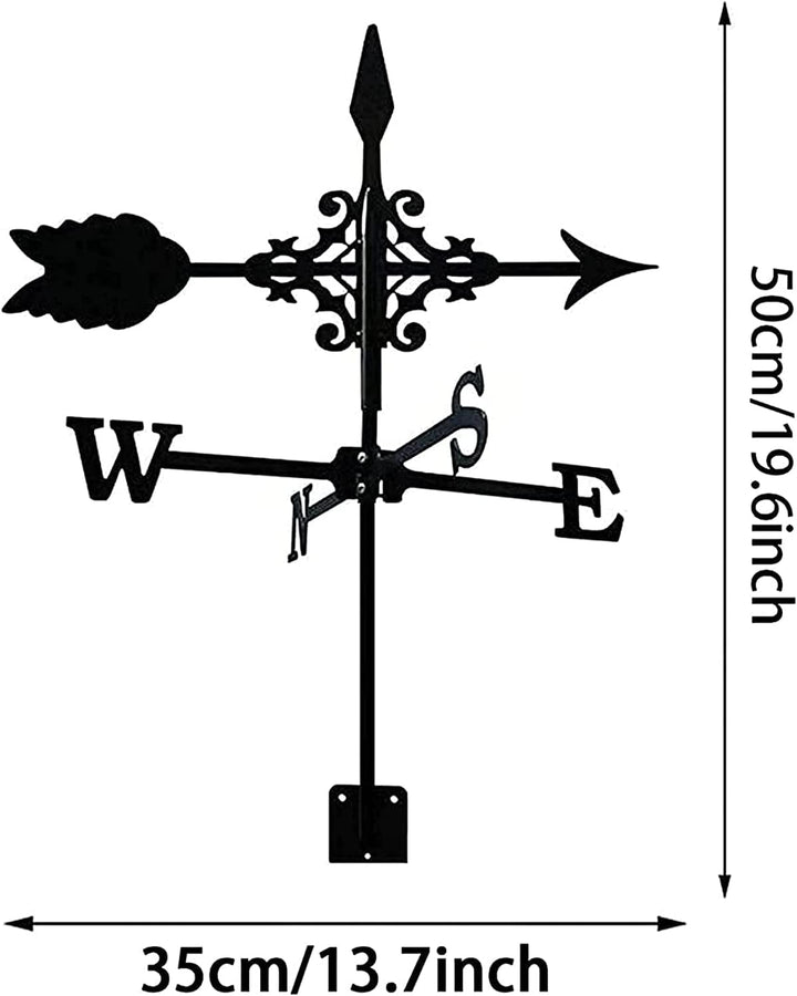 Wetterhahn fürs Dach Wetterhahn Metall Weathervane for Dach - Metall Wetterfahne Mit Pfeil Ornament