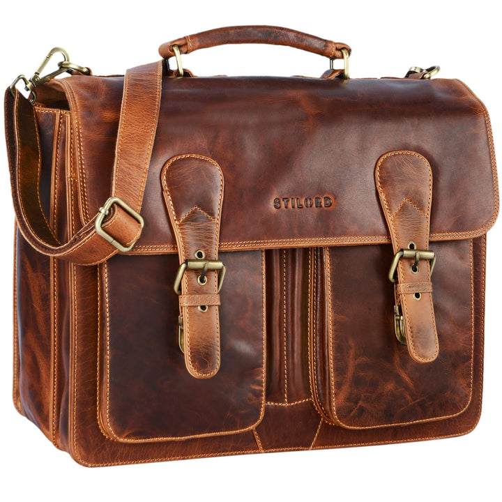 STILORD Karl Aktentasche Herren Lehrertasche Bürotasche Laptoptasche Umhängetasche XL Businesstasche