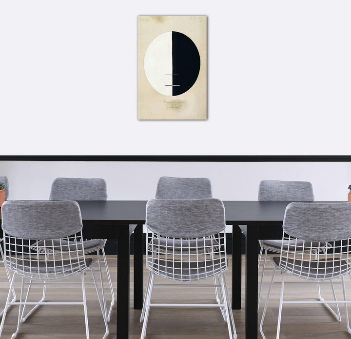 Leinwand (60x80cm): Hilma af Klint - Buddha's Standpunkt im irdischen Leben, Nr 60x80 cm, 60x80 cm