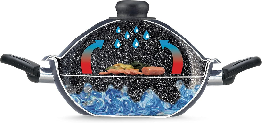 Pensofal BioStone VapSì Wok, Aluminium, schwarz