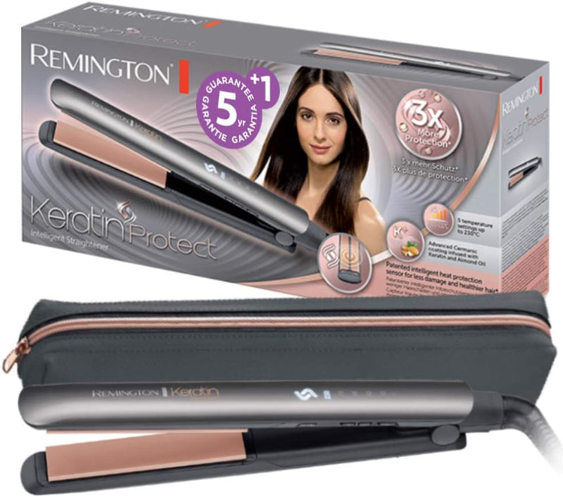 Remington Glätteisen Keratin Protect (patentierter Hitzeschutzsensor für 3x mehr Schutz vor Haarschä