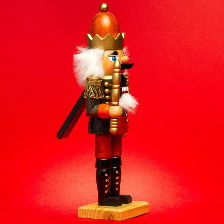 SIKORA NK-H Deko Nussknacker Figur aus Holz Verschiedene Motive 2 Grössen, Grösse:Höhe ca. 34 cm, Fa