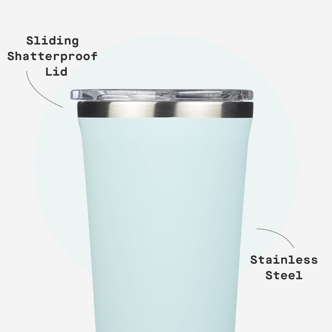 Corkcicle Becher, 450 ml, Puderblau 473 ml Farbe: Hellblau, 473 ml Farbe: Hellblau