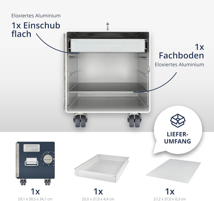 Rollcontainer mit Schubladen, Metallschrank, mobiler Aktenschrank, Schubladenschrank, Industrial Möb