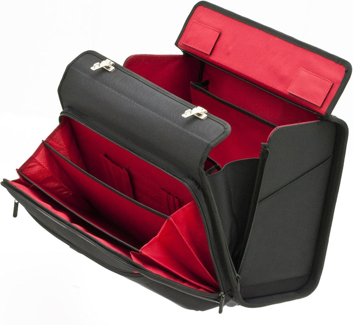 Aktenkoffer Pilotenkoffer Laptop Trolley Schwarz 47 cm Davidts