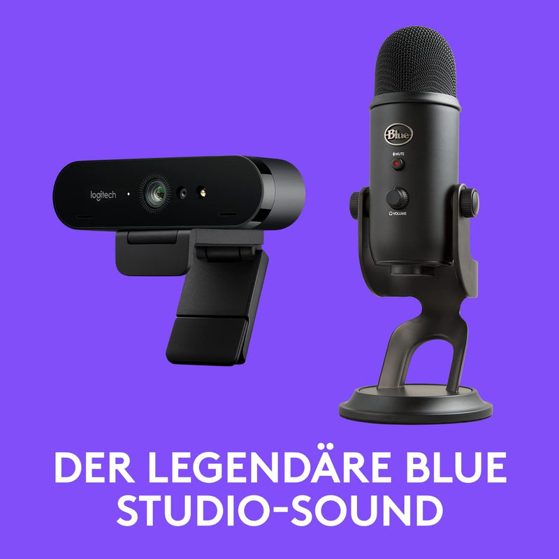 Logitech Brio and Blue Microphones Yeti – Die perfekte Lösung für optimale Ton- und Videoqualität, E