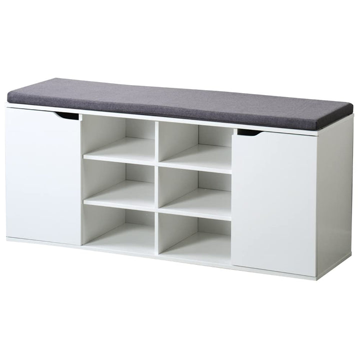 Kesper | Schuhschrank mit Sitzkissen, Material: Faserplatte, Masse: B103,5 x H48 cm x L29,5 cm, Farb