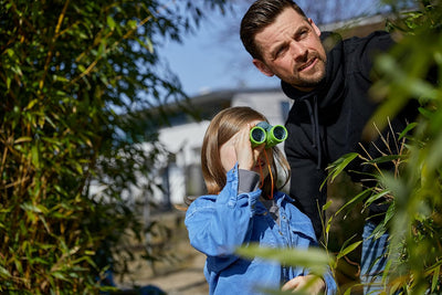 HABA Terra Kids Fernglas für Kinder mit 4-facher Vergrösserung inklusive Tasche – 1004132001