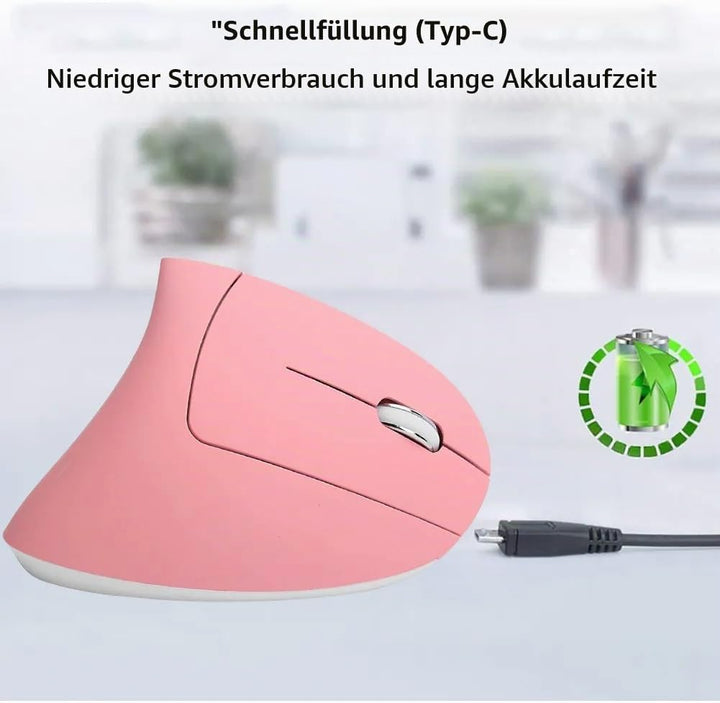 2.4G Wireless Vertikale Ergonomische, Wiederaufladbar, Optische Maus Vertical Ergonomic Optical Mous