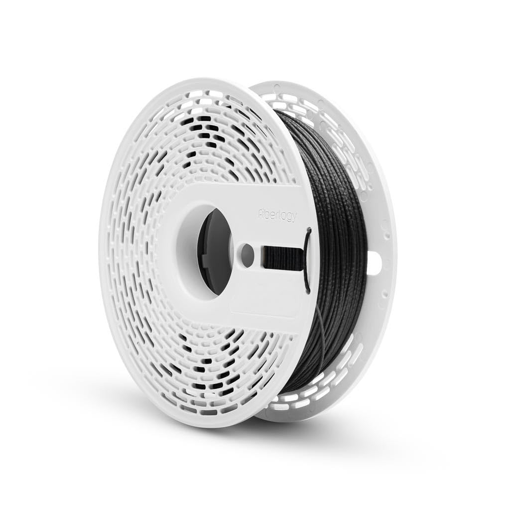 Fiberlogy Nylon PA12+CF15 Schwarz, 1,75 mm (± 0,02), 0,50 kg hochwertiges 15 % Kohlefaser-verstärkte
