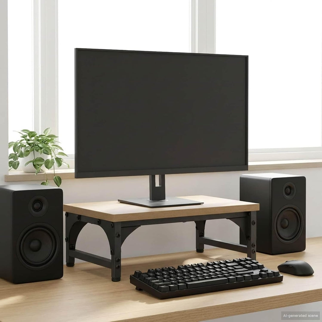 vidaXL Monitor Halterung Artisan-Eiche 37 x 23 x 14 cm PB, Heim-Büro, minimalistischer Monitorstände