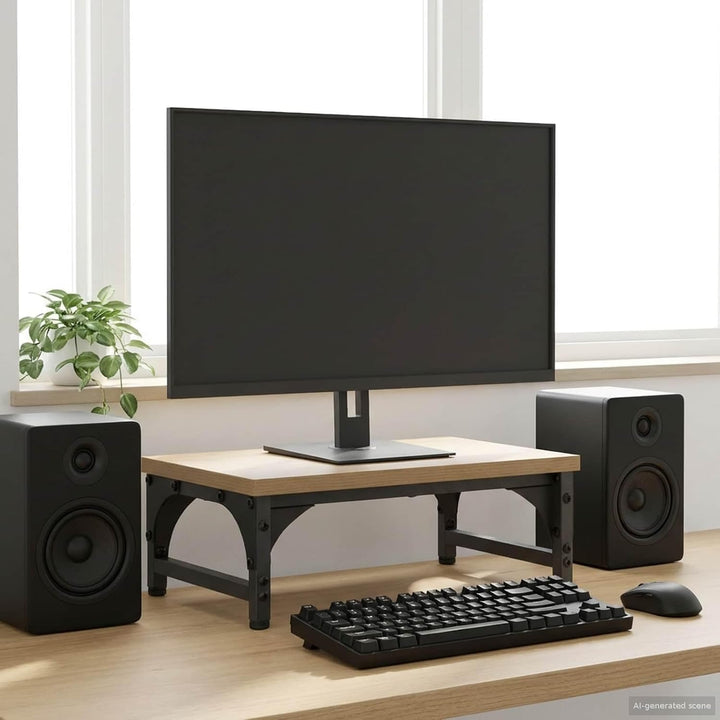 vidaXL Monitor Halterung Artisan-Eiche 37 x 23 x 14 cm PB, Heim-Büro, minimalistischer Monitorstände