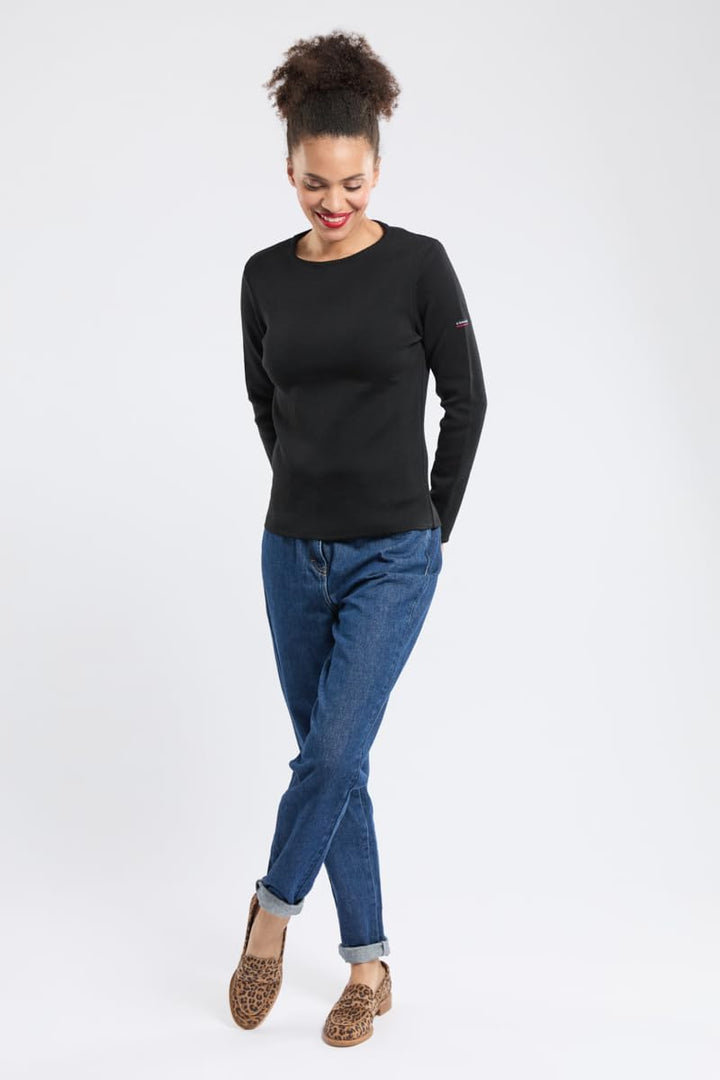 Armor Lux Damen Pontivy Pullover 44 Schwarz, 44 Schwarz