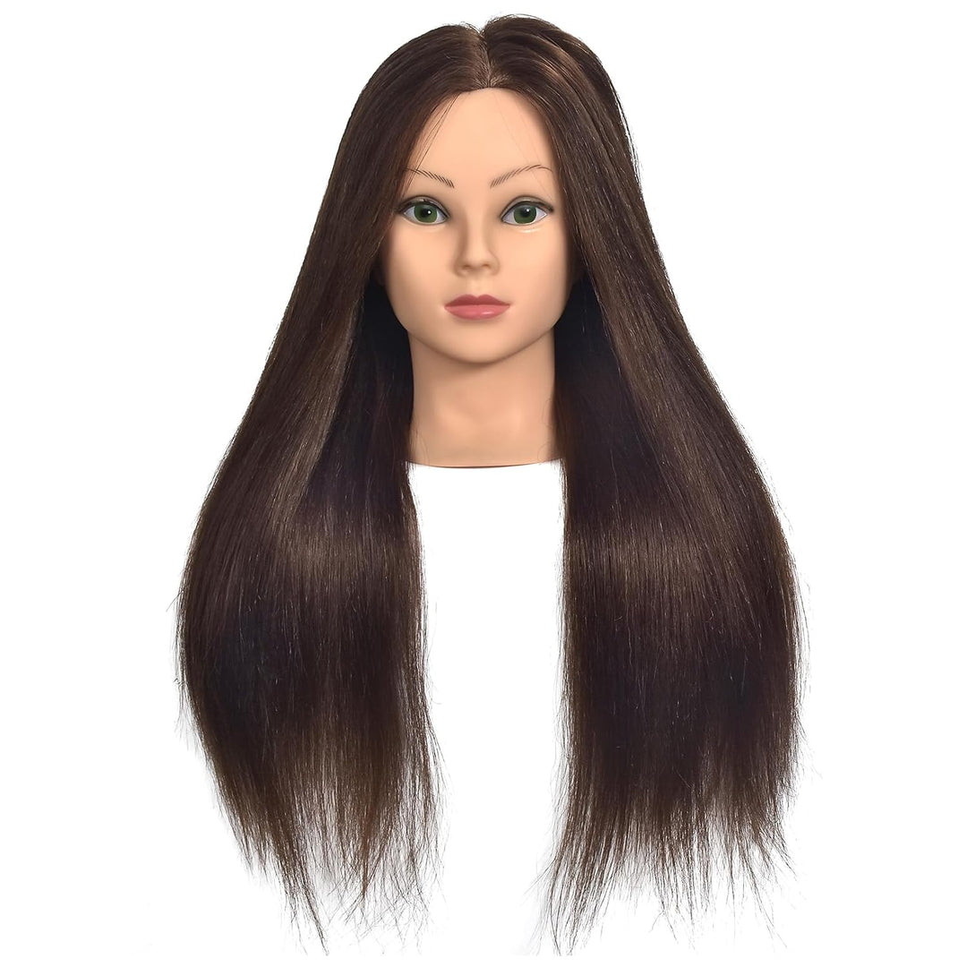 Schaufensterpuppe Kopf 20„-22“ Weiblich 85% Echthaar Friseur Kosmetologie Schaufensterpuppe Schaufen