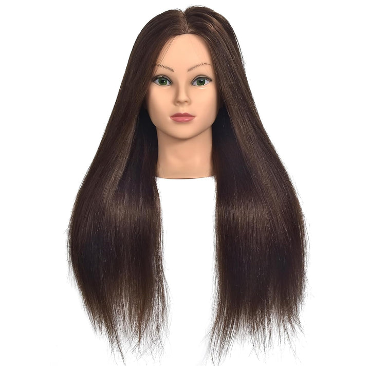 Schaufensterpuppe Kopf 20„-22“ Weiblich 85% Echthaar Friseur Kosmetologie Schaufensterpuppe Schaufen