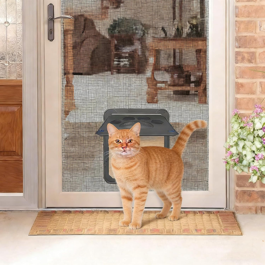 Hundeklappe Hundetür, Katzenklappe Aussentür mit Magnet, Katzentür Gross für Fenster, Einfache Insta