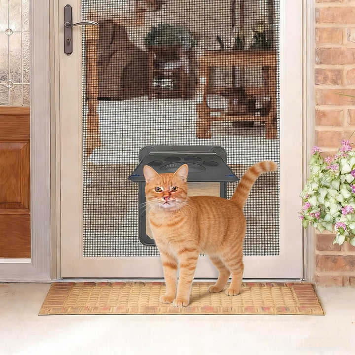 Hundeklappe Hundetür, Katzenklappe Aussentür mit Magnet, Katzentür Gross für Fenster, Einfache Insta