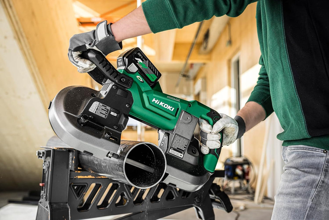 HIKOKI Akku Bandsäge CB3612DA (18V, Brushless Motor, Blattgeschwindigkeit: 1,0-3,2 m/min, Bandabmess