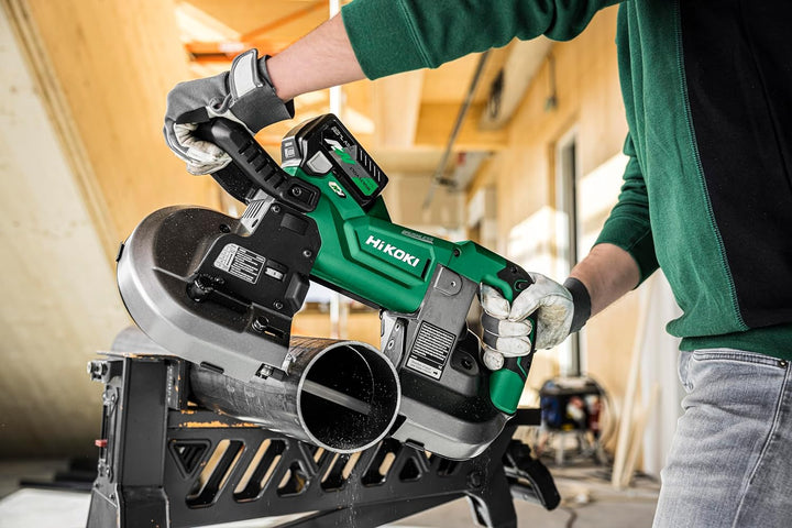 HIKOKI Akku Bandsäge CB3612DA (18V, Brushless Motor, Blattgeschwindigkeit: 1,0-3,2 m/min, Bandabmess