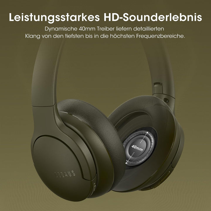 DOQAUS Kopfhörer Kabellos Bluetooth [Bis zu 90 Std] Bluetooth Kopfhörer Over-Ear mit 3 EQ-Modi, HiFi