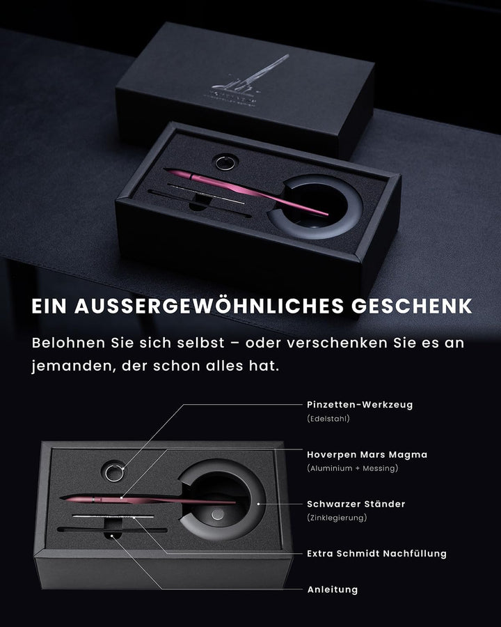 novium Hoverpen Interstellar Edition - Futuristischer Luxusstift aus Luft- und Raumfahrt-Legierungen