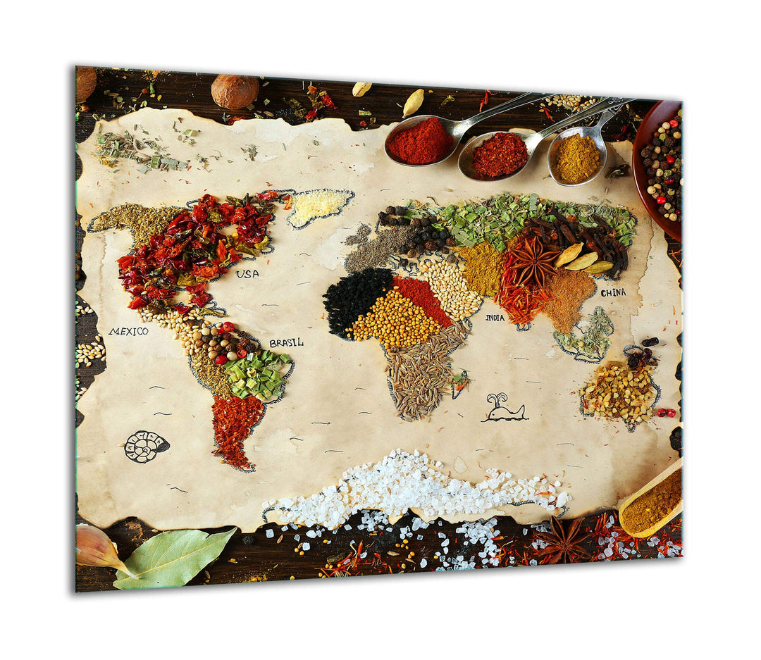 TMK ArtDeko Herdabdeckplatte 1 Teilig 60x52 cm - Spritzschutz Herdabdeckung – Herdschutz aus Sicherh
