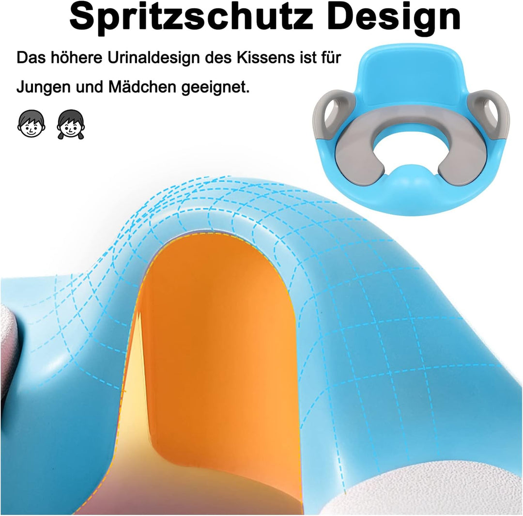 Kinder Toilettensitz Baby Sitz Töpfchentrainer WC Aufsatz Potty Training Toilettentrainer mit Anti-R