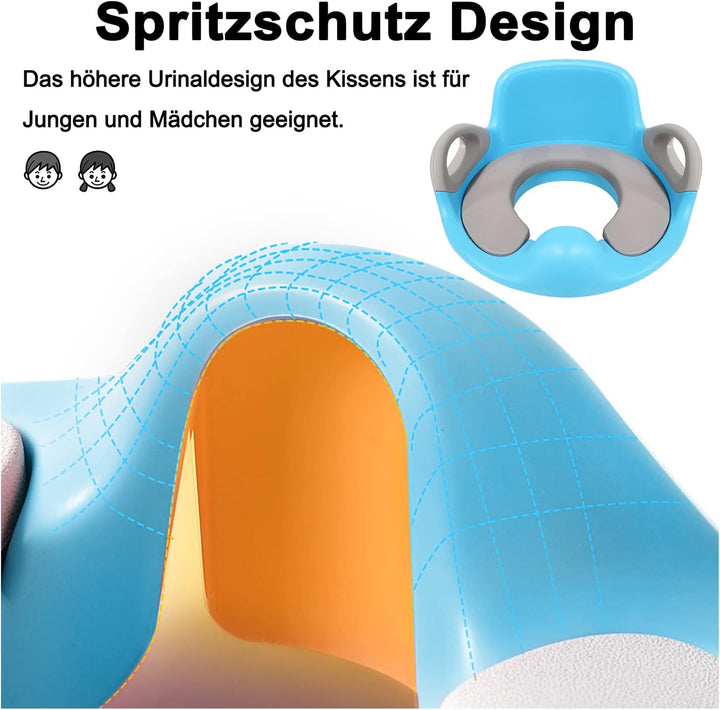Kinder Toilettensitz Baby Sitz Töpfchentrainer WC Aufsatz Potty Training Toilettentrainer mit Anti-R