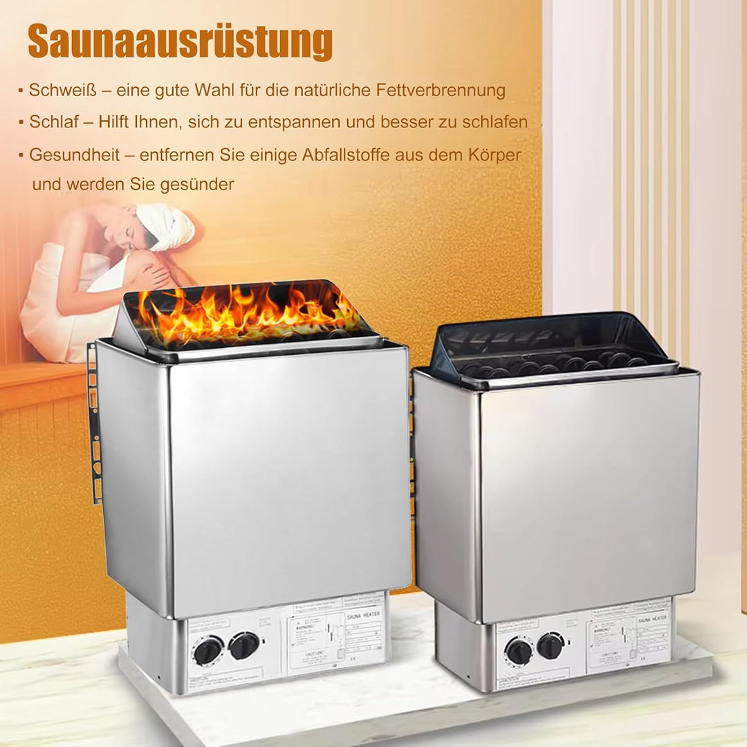 3,0 kW 220V Saunaofen Sauna Ofen elektrisch Saunaheizung Saunaheizgerät Geeignet für 3 m³ Saunaraum