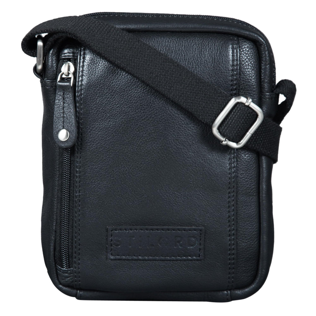STILORD 'Brandon' Herrentasche Leder Braun Umhängetasche klein Schultertasche Männer 7 Zoll Tablet H