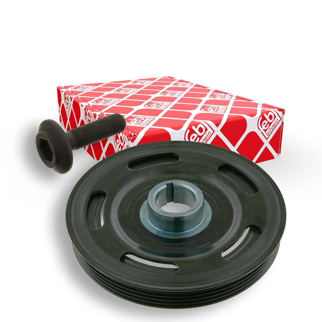 febi bilstein 33528 Riemenscheibe (entkoppelt) für Kurbelwelle, mit Schraube , 1 Stück