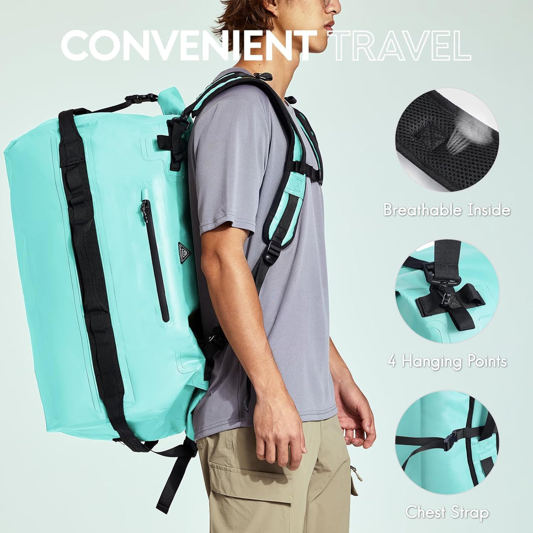 Haimont wasserdichter Rucksack, vielseitig wasserdicht Tasche, Dry Bag komfortabel, RollTop, Strand,