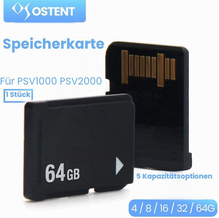 OSTENT 64GB Speicherkarte Stick Speicher für Sony PS Vita PSV1000/2000 PCH-Z041/Z081/Z161/Z321/Z641,