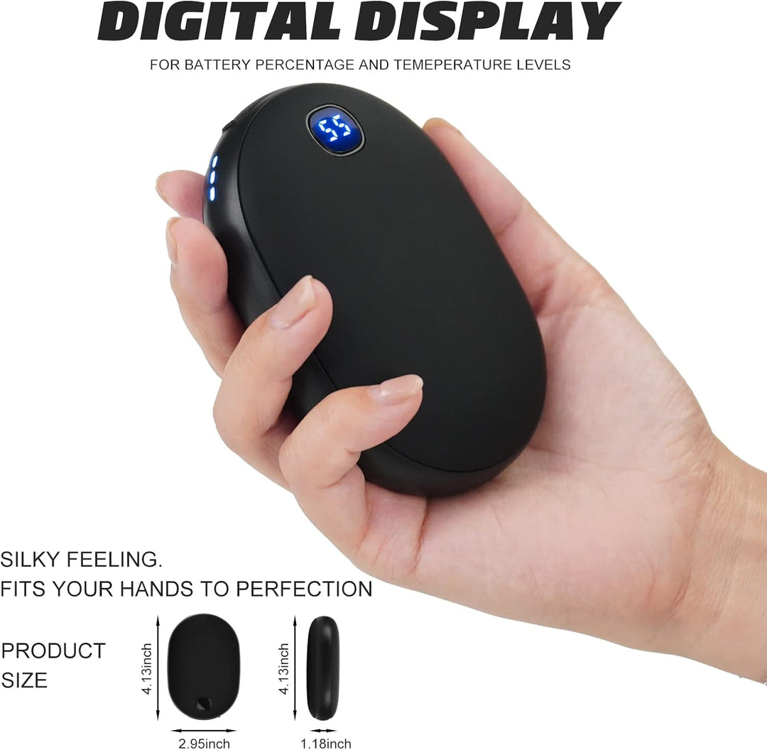Hand Warmers Rechargetable, OHLGT 10000mAh Electric Hand Warmer Reusable, Portable Electric Hand Hea