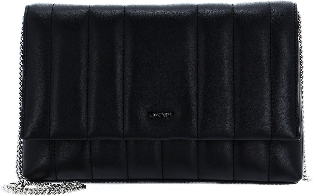 DKNY Clutch Handtasche 25 cm Schwarz/Silber Einheitsgrösse, Schwarz/Silber Einheitsgrösse