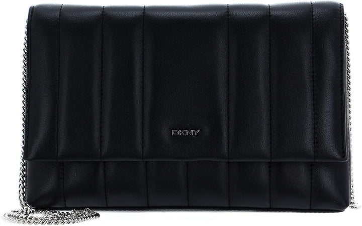 DKNY Clutch Handtasche 25 cm Schwarz/Silber Einheitsgrösse, Schwarz/Silber Einheitsgrösse