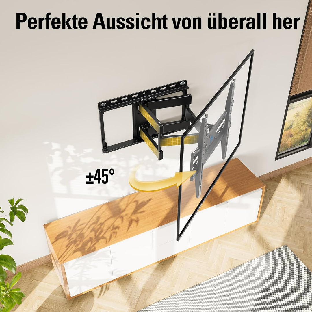 Mounting Dream TV Wandhalterung Schwenkbar Neigbar Fernseher Wandhalterung Doppel Arm Halterung für