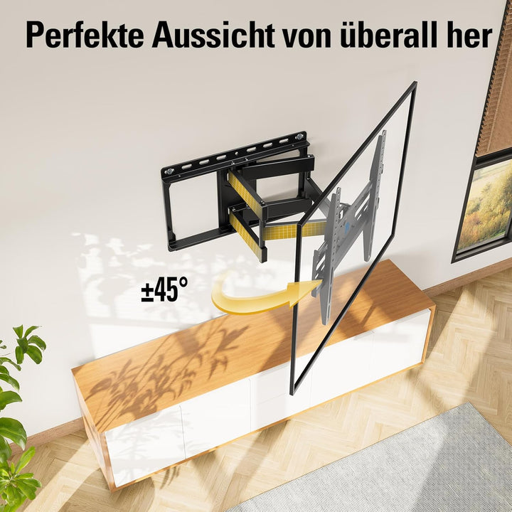 Mounting Dream TV Wandhalterung Schwenkbar Neigbar Fernseher Wandhalterung Doppel Arm Halterung für