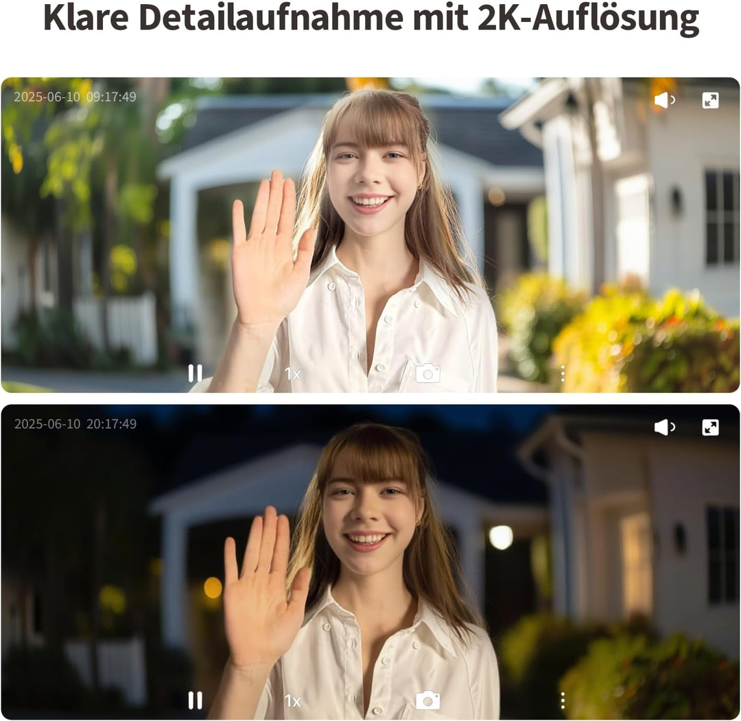 Aqara Smart Türklingel Kamera G410 mit Chime, 2k,Homekit-Sicherheits-Video,2-Wege Audio, Integrierte
