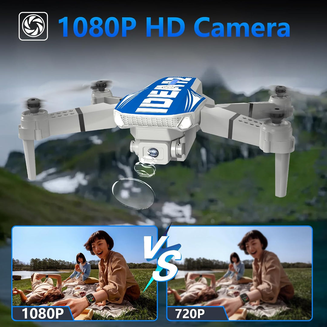 Mini Drohne mit Kamera 1080P, Drone With Optische Flusspositionierung, 270° Hindernisvermeidung, Hea