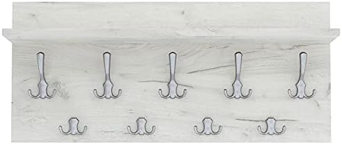 AKKE 40x70 | VERTI Garderobenpaneel Wandgarderobe Garderobe Wandpaneel Kleiderstange ALUMINIUM | WHI