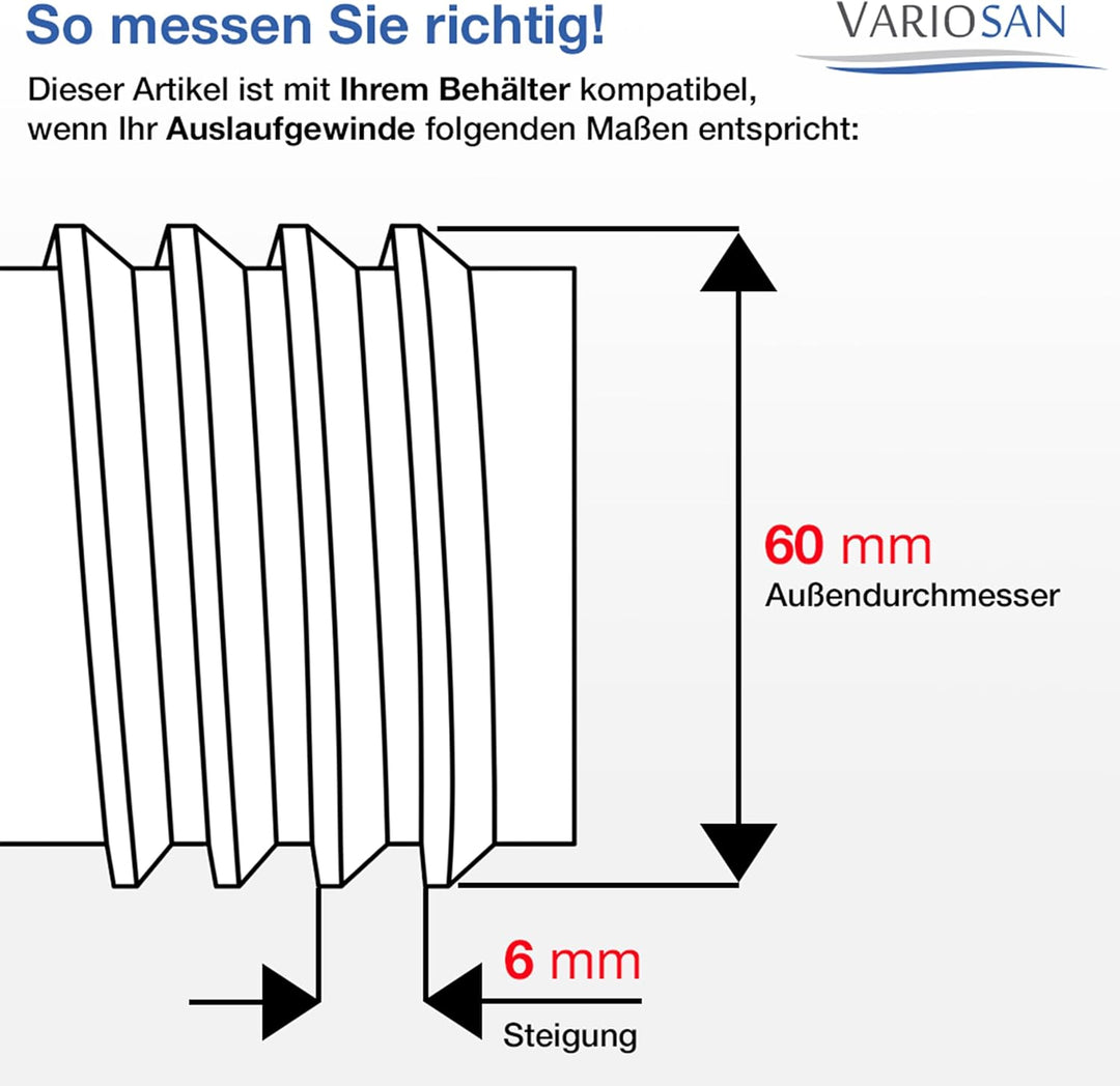 VARIOSAN IBC Kugelhahn mit Stecksystem 16195, 3/4", S60x6, Messing, Sytem Gardena 3/4" (Kugelhahn +